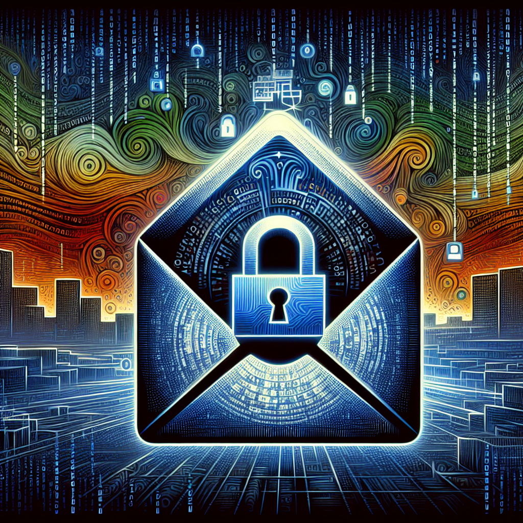 "Ilustração de medidas de segurança para proteger sua conta de e-mail contra hackeamentos, incluindo senhas fortes, autenticação de dois fatores e dicas de segurança online."