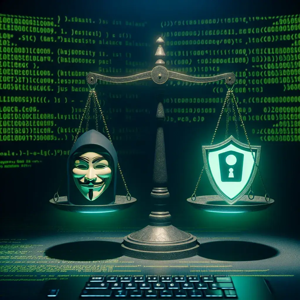 "Ferramentas de hacking exibindo interface de software em um laptop, representando o debate sobre o uso ético e legítimo dessas ferramentas na segurança cibernética."